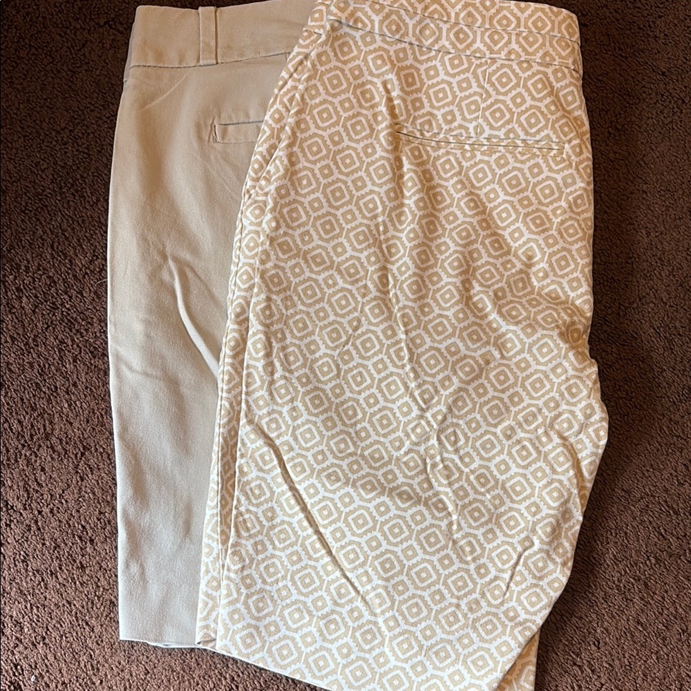 Banana Republic Black and White Polka Dot Pants